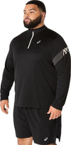 asics icon ls 1/2 zip