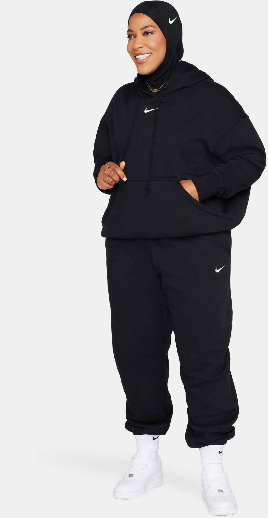 Sportswear Style Fleece hoodie