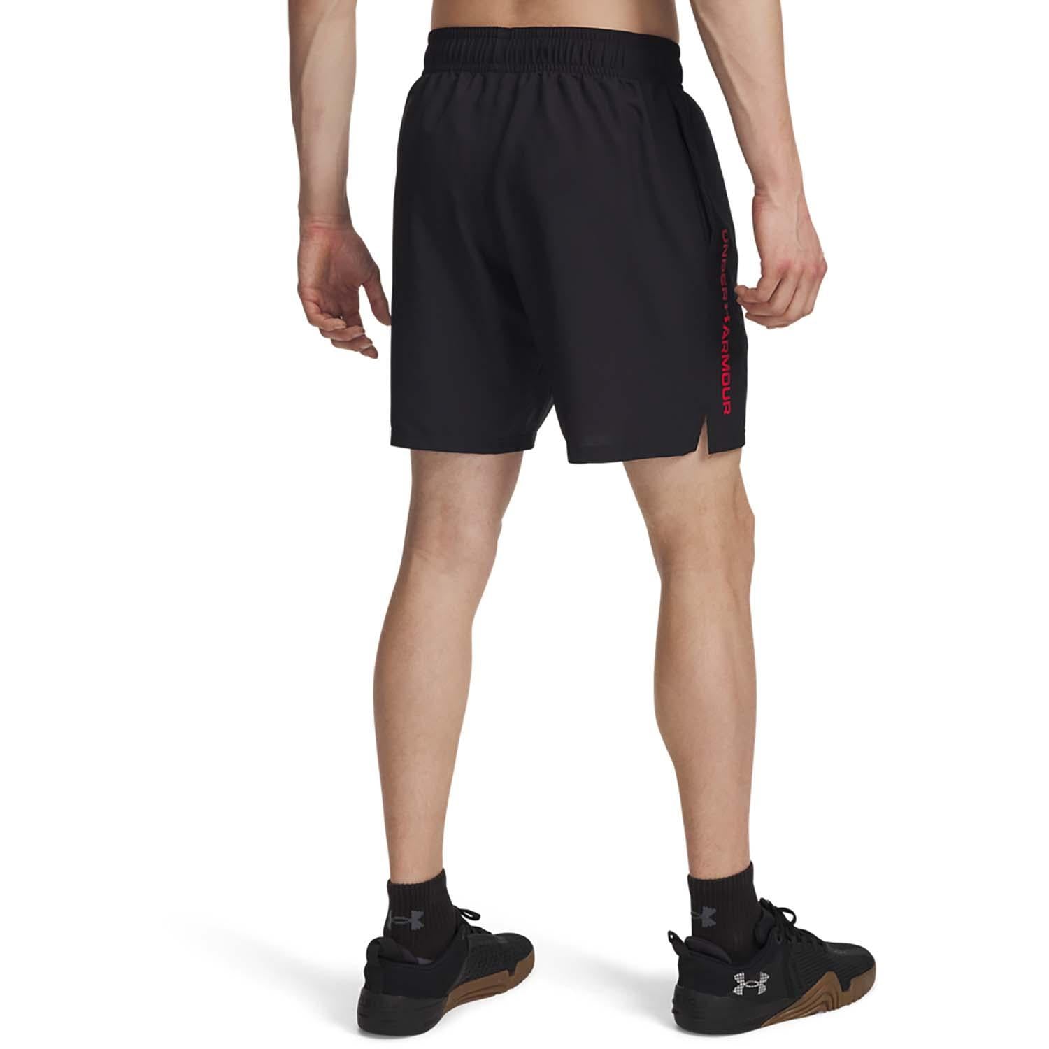 ua tech woven wordmark short-blk