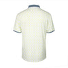 men pique printed polo