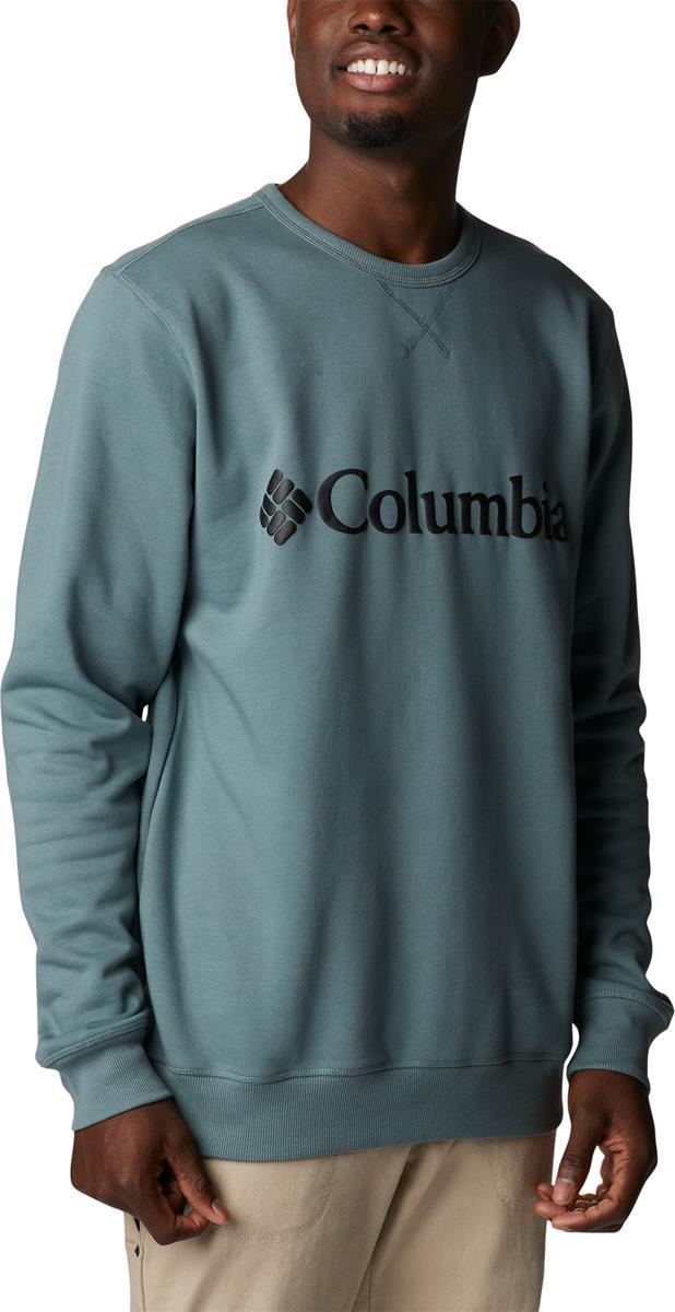 m columbia logo fleece crew