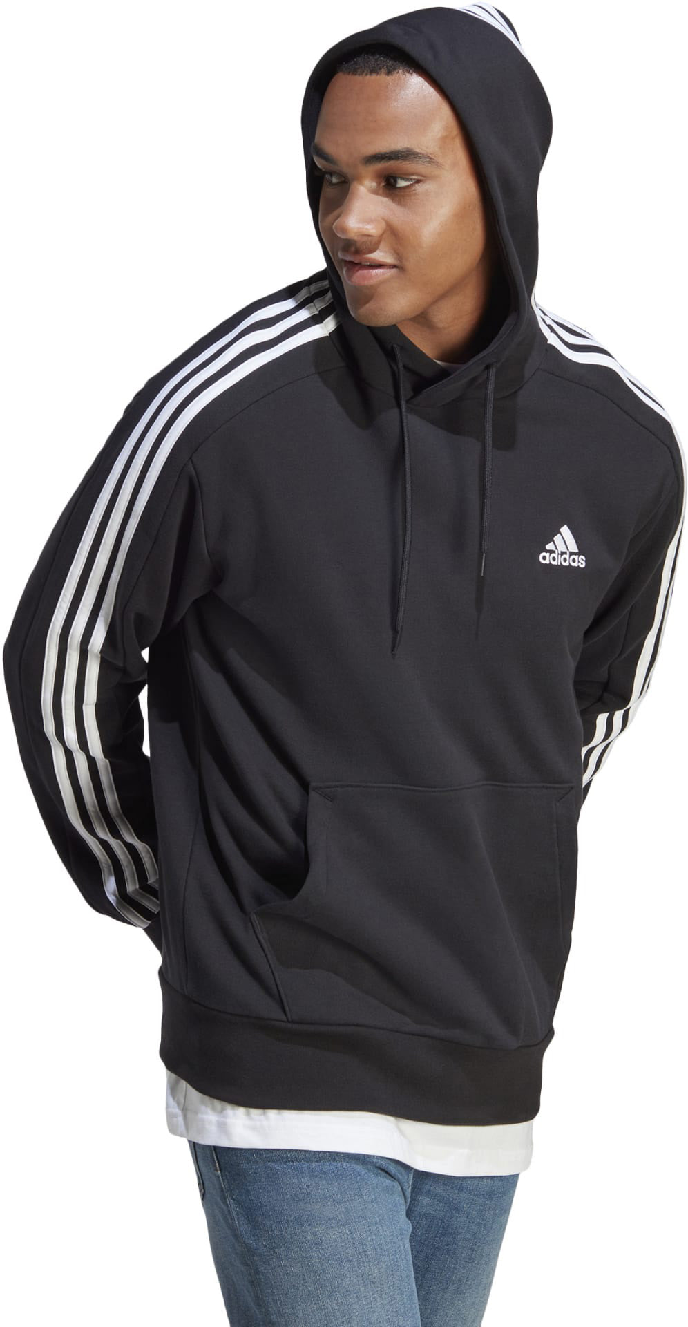 Essentials French Terry 3-Stripes Hoodie
