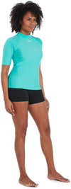 Eco F Short Sleeve Rash Top Bla