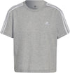 Essentials Loose 3-Stripes Cropped T-shirt