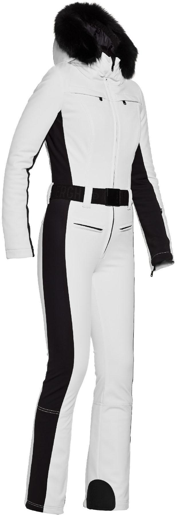 parry ski suit faux fur