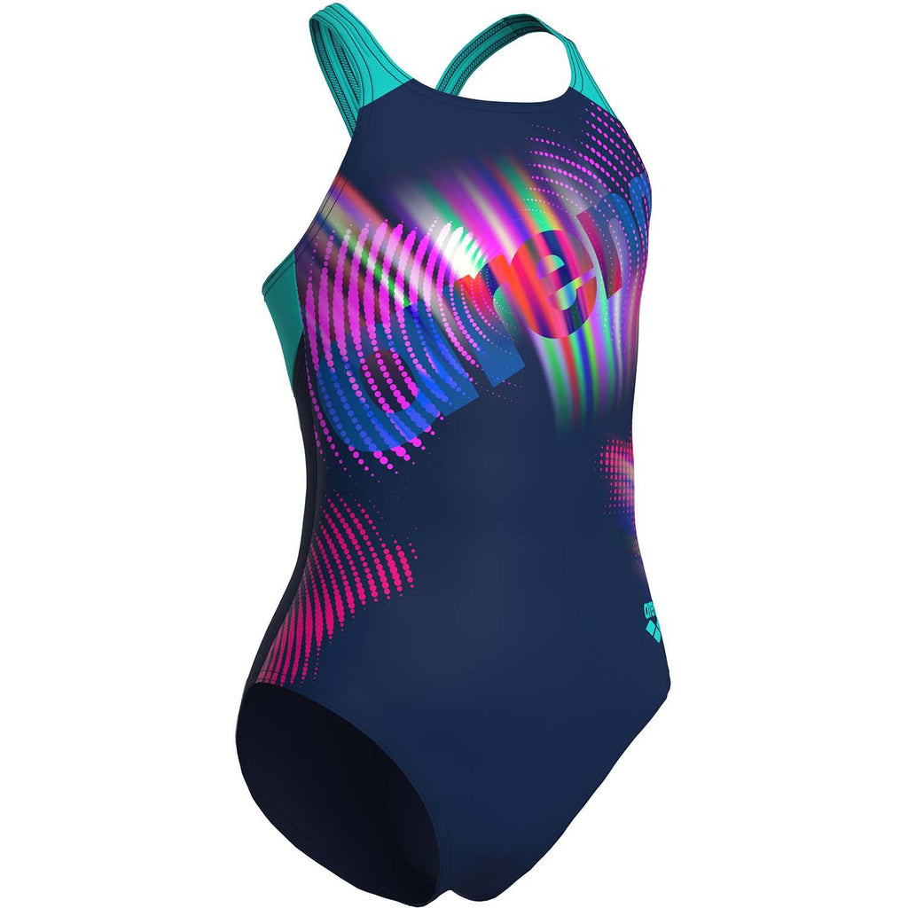 Lit Logo Swimsuit V Back L Bikini sport
