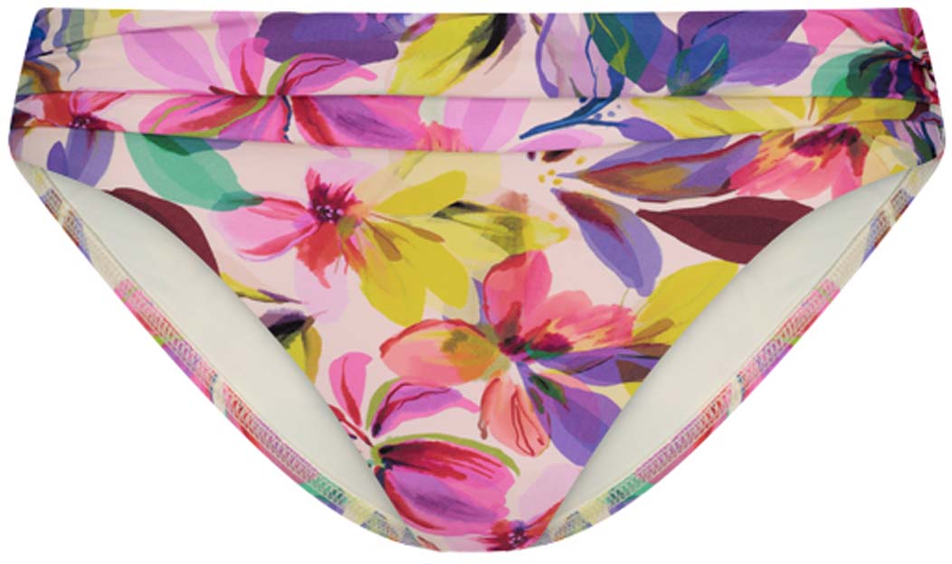 Fluid Flowers Mid Waist bikinibroekje