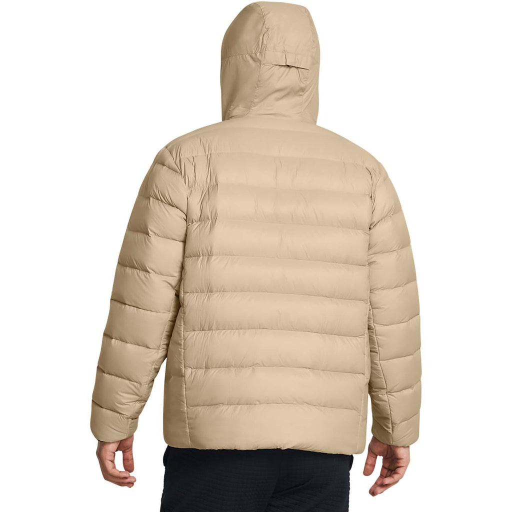 legend down hooded jacket-brn