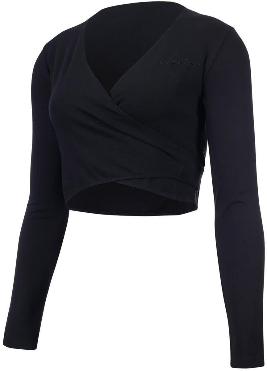 Cross-over, long sleeves, cotton