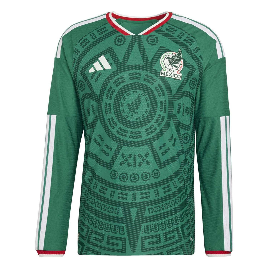 Mexico 26 Authentiek Thuisshirt met Lange Mouwen