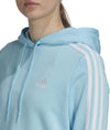 Essentials 3-Stripes Cropped Hoodie