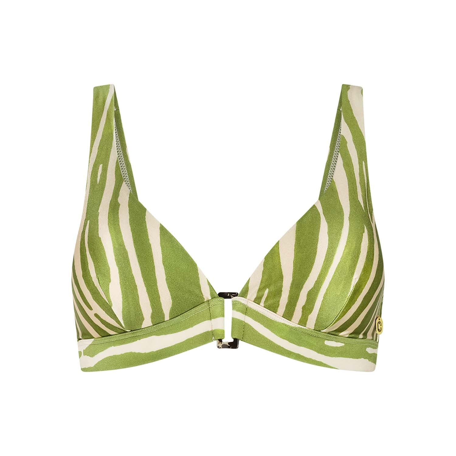 bikini top triangle buckle push-up