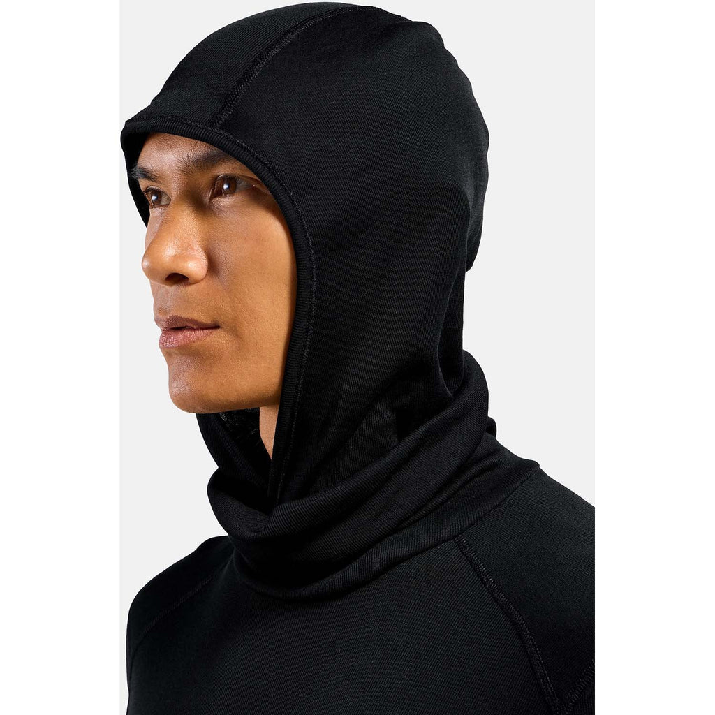 active warm eco base layer shirt with facemask