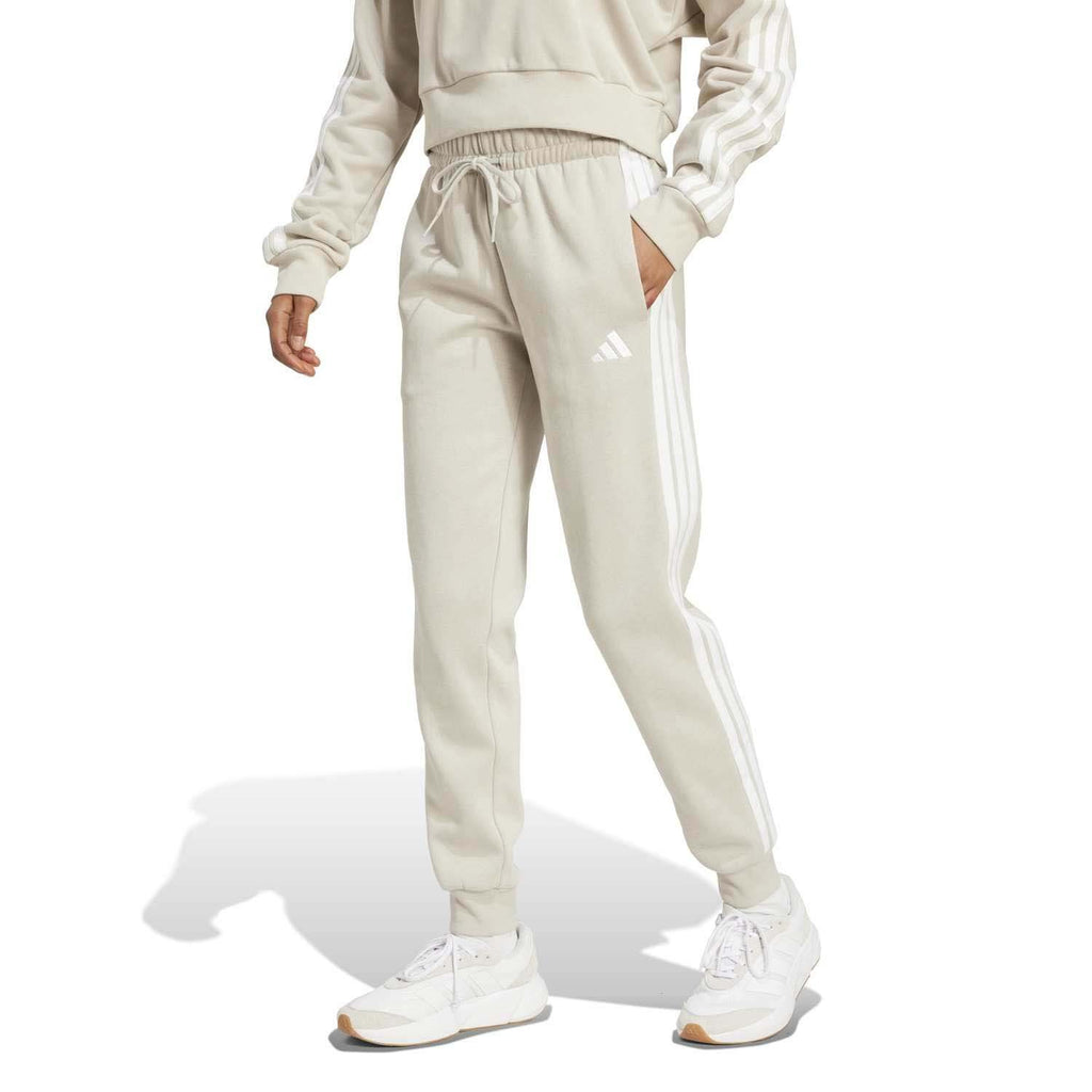 Essentials 3-Stripes Fleece Slim-fit Broek