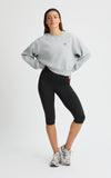 flattering high waist capri legging