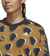 Essentials 3-Stripes Animal Print Sweatshirt
