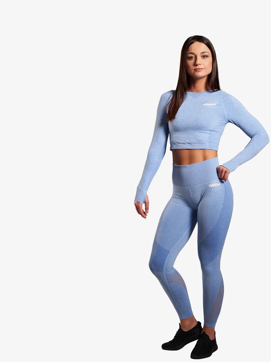 long sleeve seamless crop top