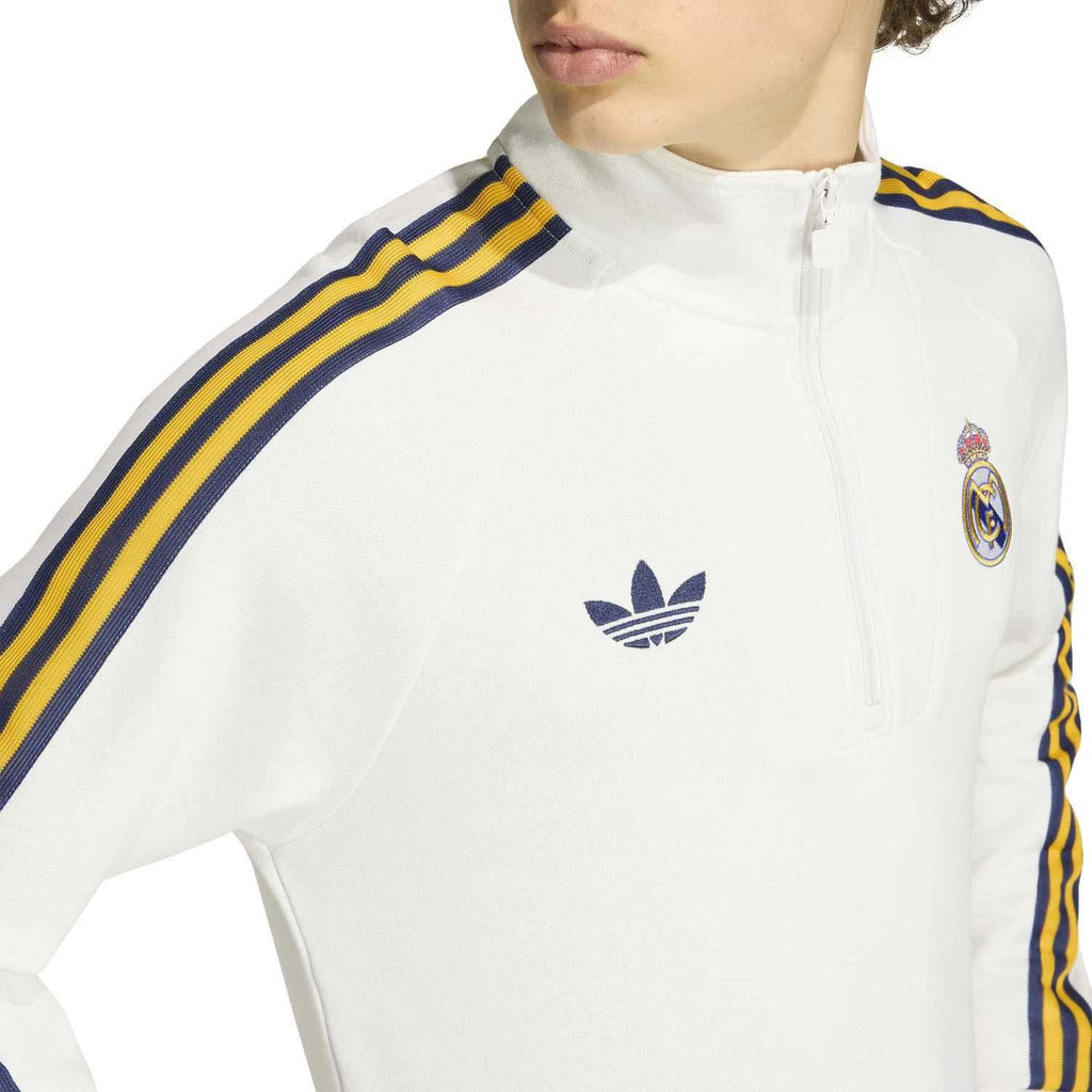 Real Madrid Originals Sweater met Halflange Rits