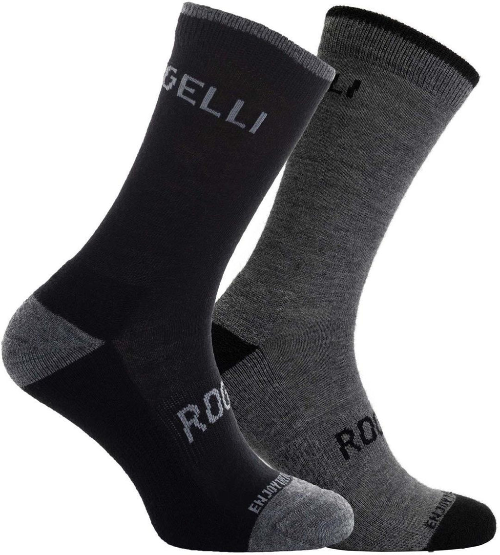 wintersok wool grijs 2 pack