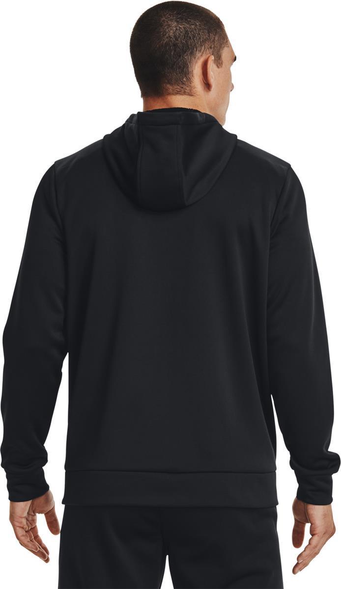 ua armour fleece fz hoodie-blk