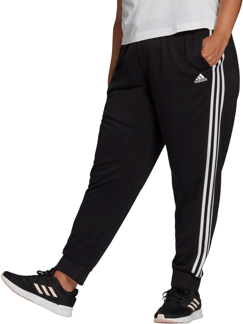 Essentials French Terry 3-Stripes Broek (Grote Maat)