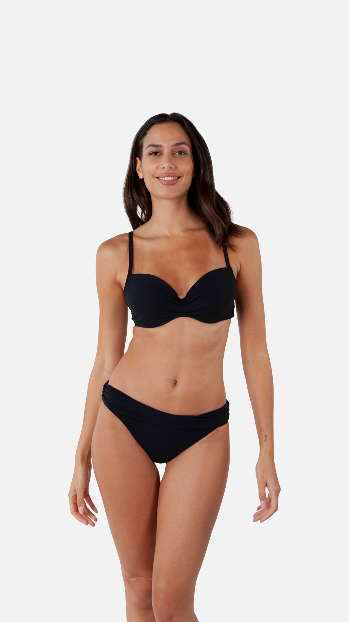Solid High Waist bikinibroekje
