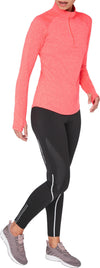 CUSCA wmsDa.Langarmshirt/Halbzipp88%Pes 12%El DryPlusEc