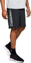 woven graphic wordmark short-blk//zgy