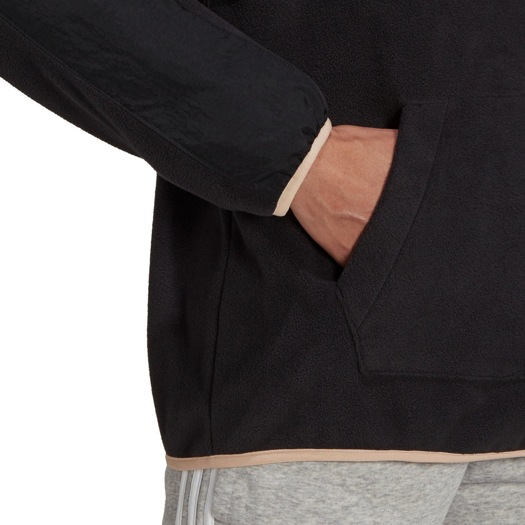Brand Love Giant Logo Polar Fleece hoodie