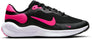 NIKE REVOLUTION 7 (GS), BLACK/HYPER PINK-WHITE, 4.5