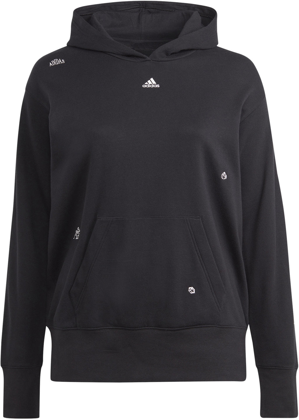 RELAXED HEALING CRYSTALS-INSPIRED GRAPHICS (PLUS SIZE) hoodie