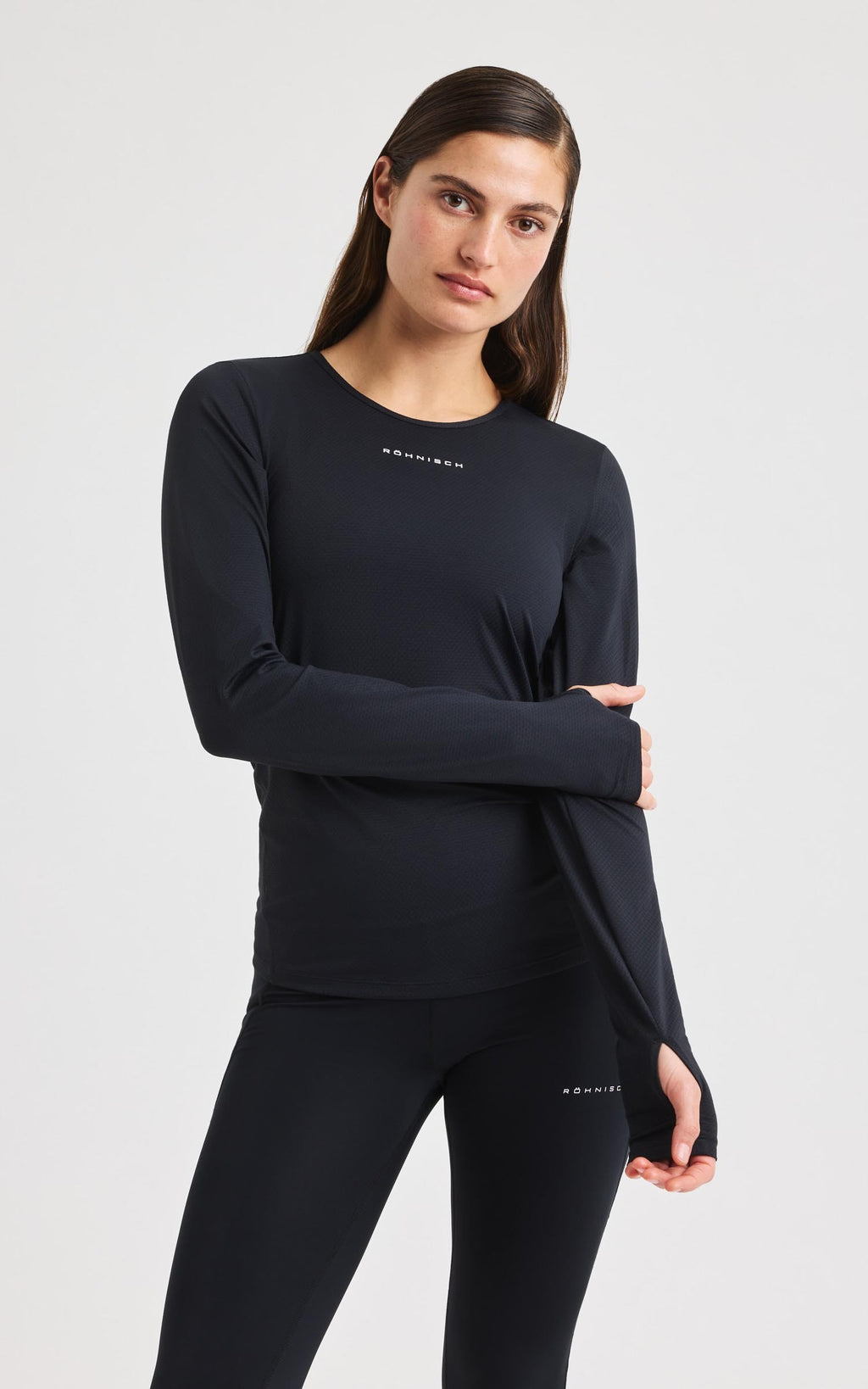 Jacquard Long Sleeve Top T-shirt  training