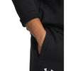 ua icon fleece 1/4 zip-blk