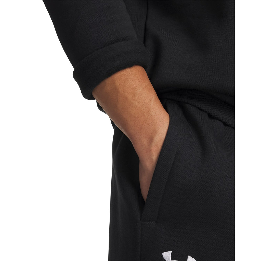 ua icon fleece 1/4 zip-blk