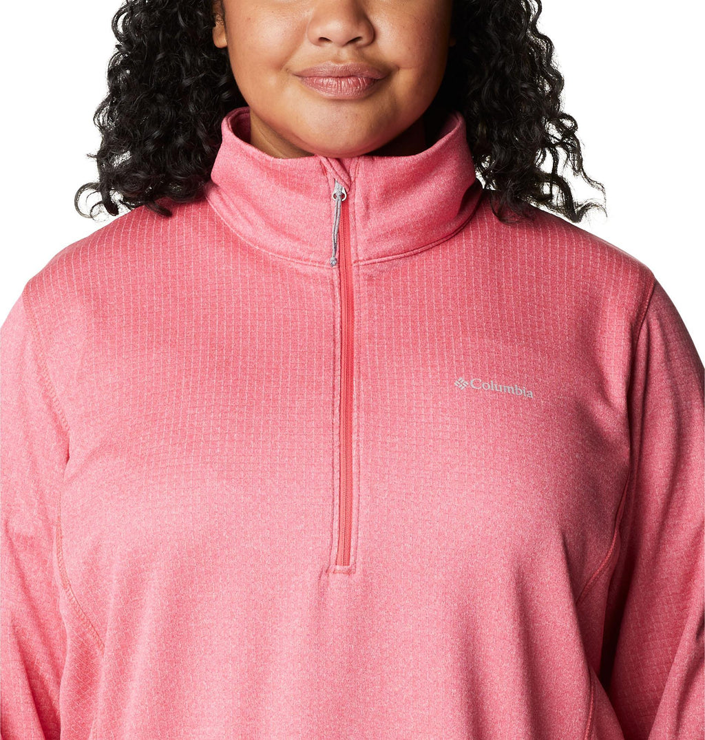 w park view grid fleece 1/2 zip