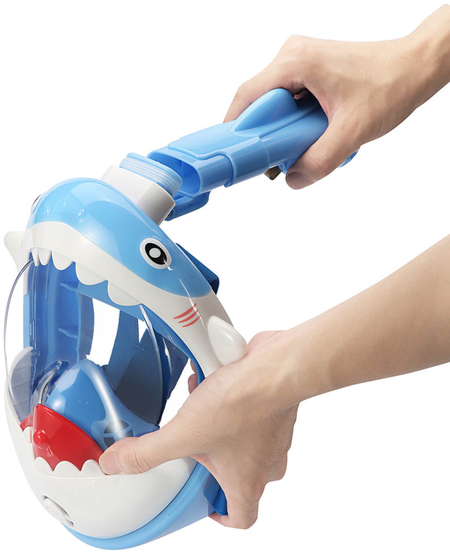 kids shark blue snorkelmasker