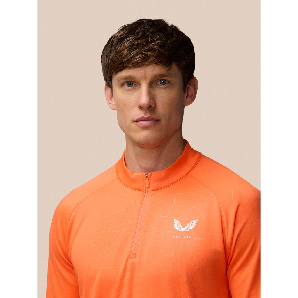 Aop 1/4 Zip Ls Top