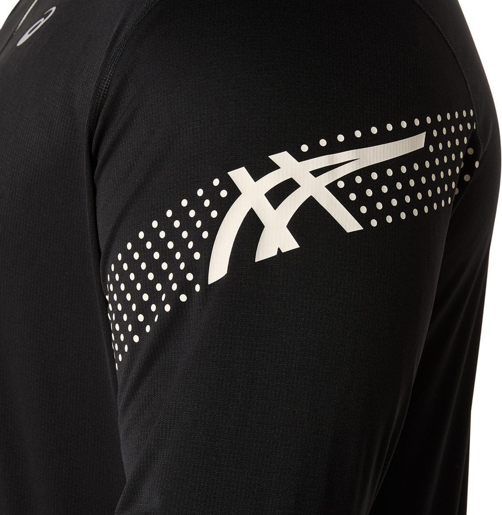 asics icon ls 1/2 zip