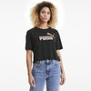 ess   metallic cropped tee