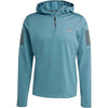 Own The Run Winterized Hoodie Met Halve Rits