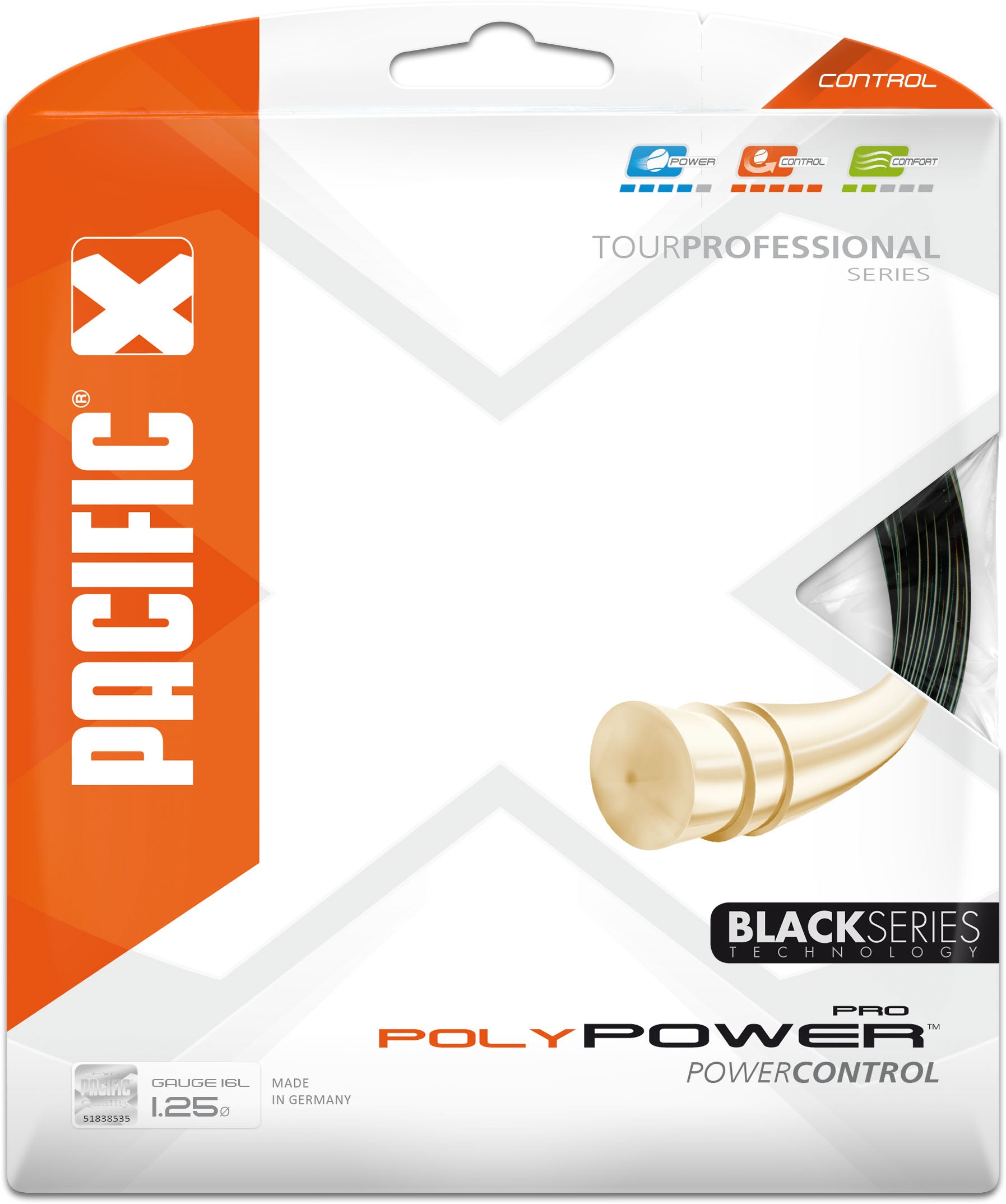 Poly Power Pro 1.25 mm 12.20 m tennissnaar