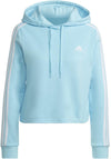 Essentials 3-Stripes Cropped Hoodie