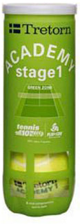 Academy Green 3-tube tennisballen