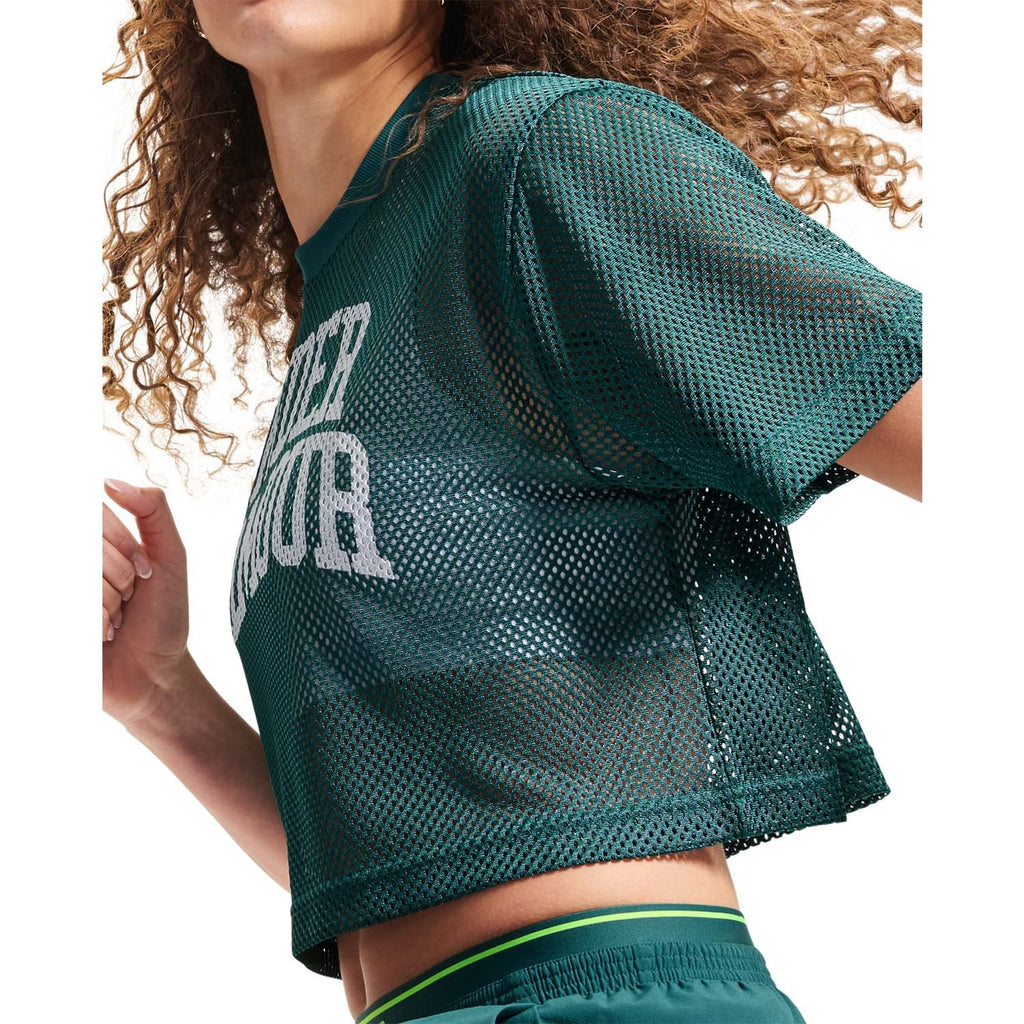 Football Mesh Crop Top