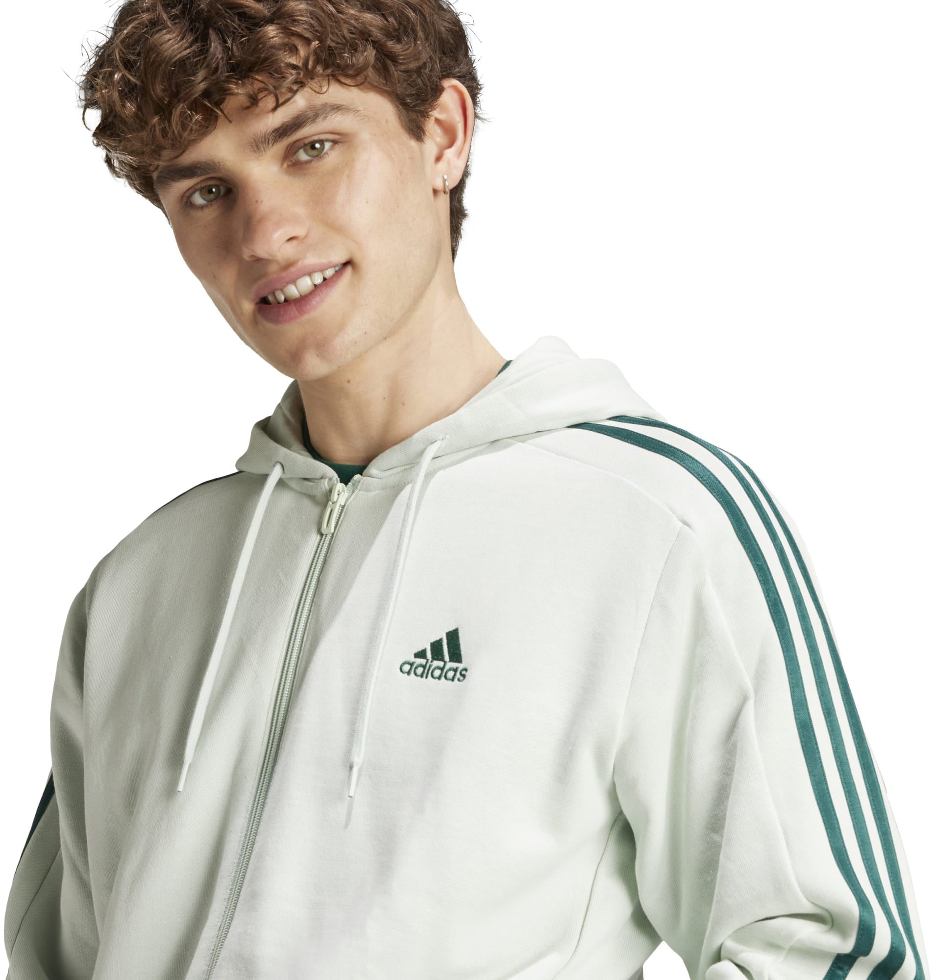 Essentials French Terry 3-Stripes ritshoodie