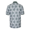 men pique printed polo