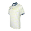 men pique printed polo