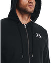 ua essential fleece fz hood