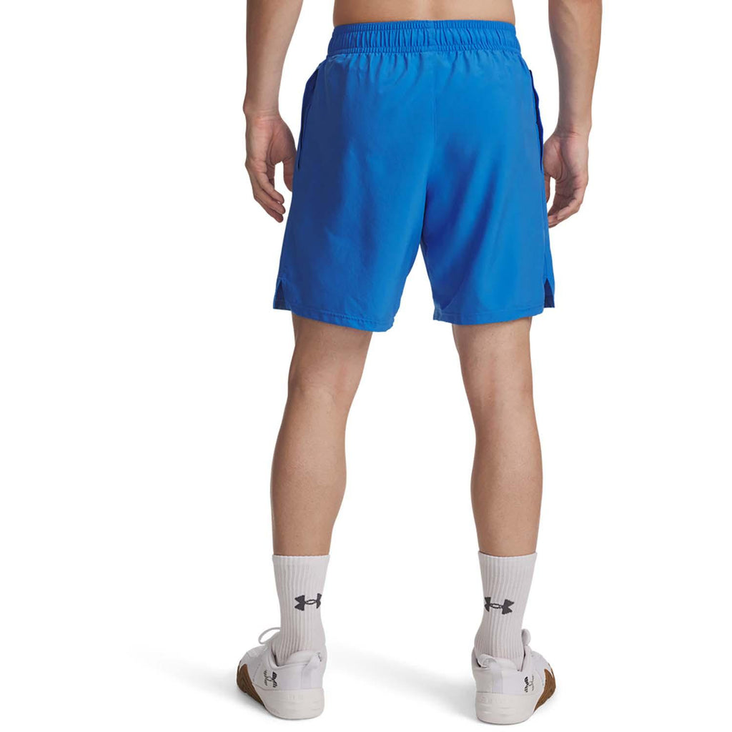 ua tech woven wordmark short-blu
