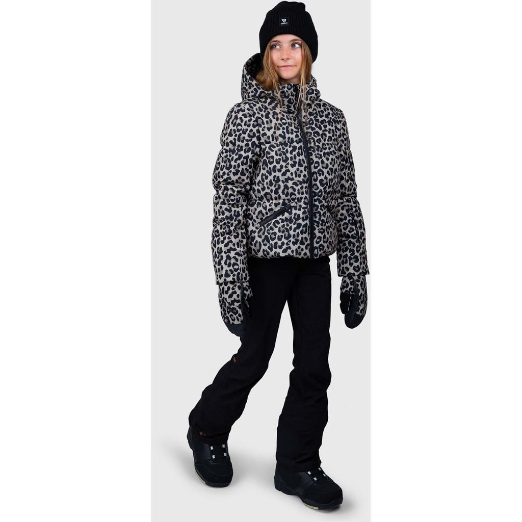 fiasky-print girls snow jacket